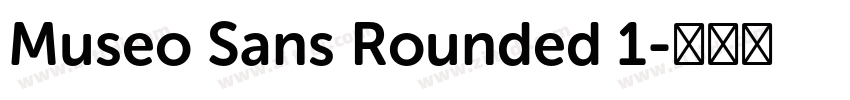 Museo Sans Rounded 1字体转换